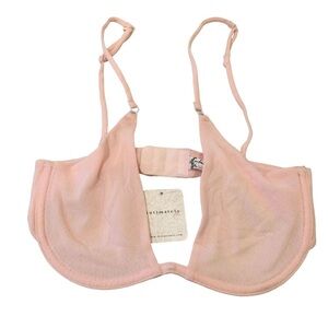 Free People Intimately Ladies Sweetheart Sunrise Pink Peach‎ 34D Mesh Underwire